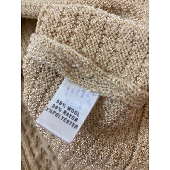 St John Collection Women's Beige Wool Blend Tank - Small - Picture 9 of 10